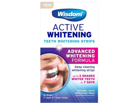 Wisdom Active Whitening Teeth Whitening Strips (14 strips) Fashion