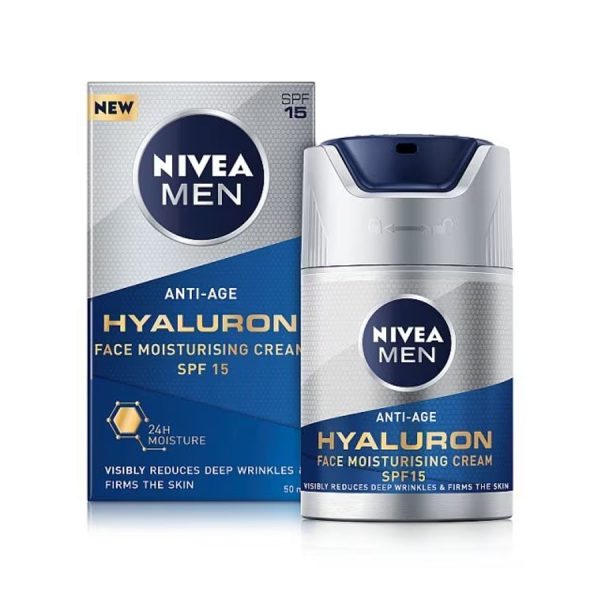 Nivea Men Anti-Age Hyaluronic Face Moisturising Cream 50ml Sale