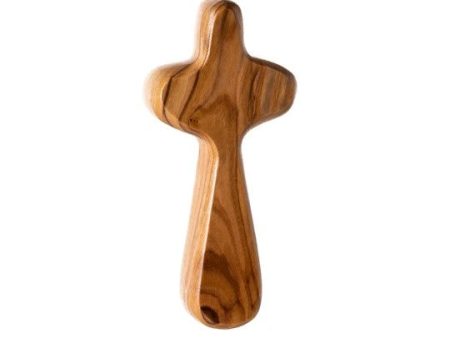 Olive Wood Pocket Holding Cross Fashion