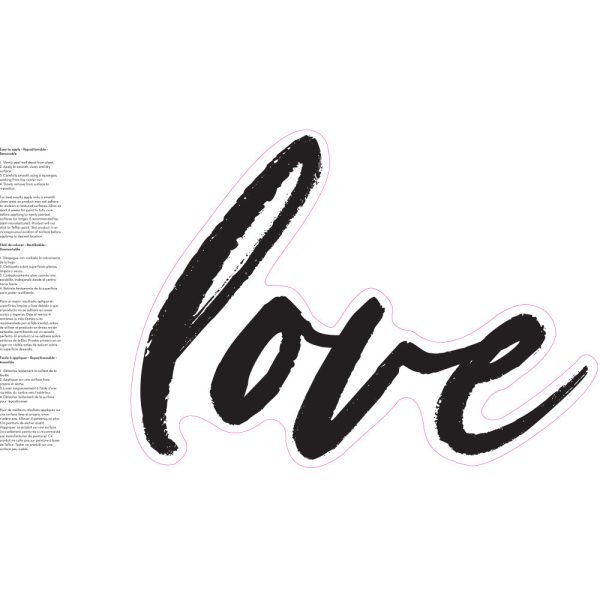 Love Wall Removable Decal Fashion