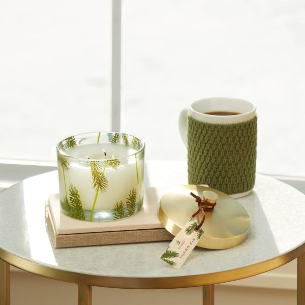 Thymes Frasier Fir Pine Needle 3-Wick Candle For Cheap