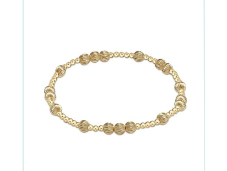 E Newton Hope Unwritten Dignity 5mm Bead Bracelet - Gold Online now