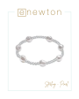 E Newton Admire Sterling 3mm Bead Bracelet - Pearl Fashion