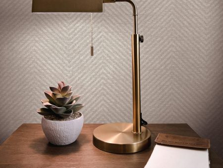 Faux Grasscloth Parquet Textured Peel and Stick Wallpaper by Jeremiah Brent Cheap