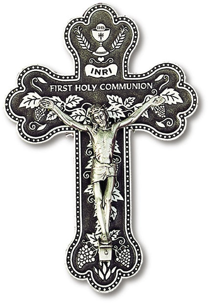 First Holy Communion Crucifix Pewter Discount