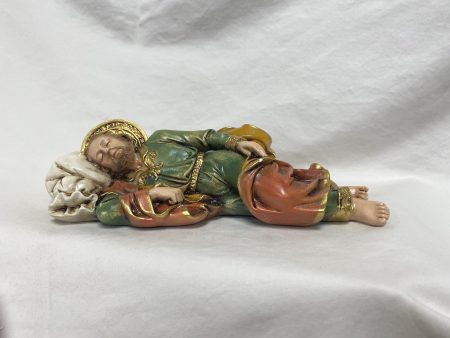 8.5  Sleeping St Joseph Hand Painted Statue For Discount