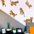 Watercolor Tiger Removable Wall Decals For Cheap