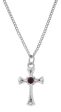 Crystal Set Cross 16-18 Inch Adjustable Chain For Cheap