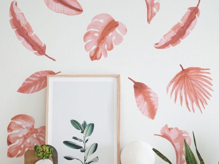 Watercolor Palm Leaf Wall Decals For Sale