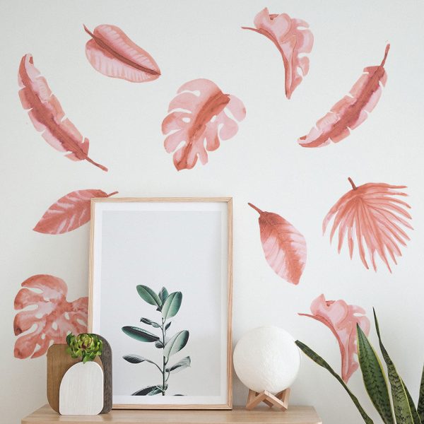 Watercolor Palm Leaf Wall Decals For Sale