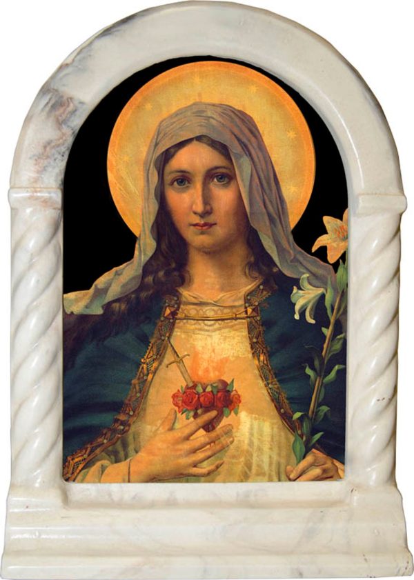 Immaculate Heart of Mary Desk Shrine Hot on Sale