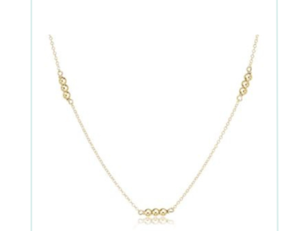 E Newton 15  Choker Joy Simplicity Chain - 3mm Gold For Discount