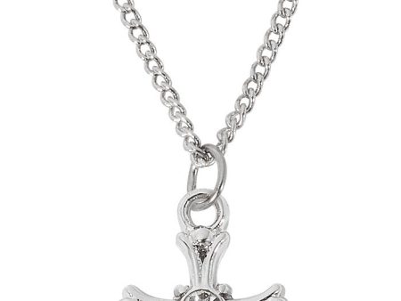 Crystal Set Cross 16-18 Inch Adjustable Chain For Cheap