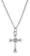 Crystal Set Cross 16-18 Inch Adjustable Chain For Cheap