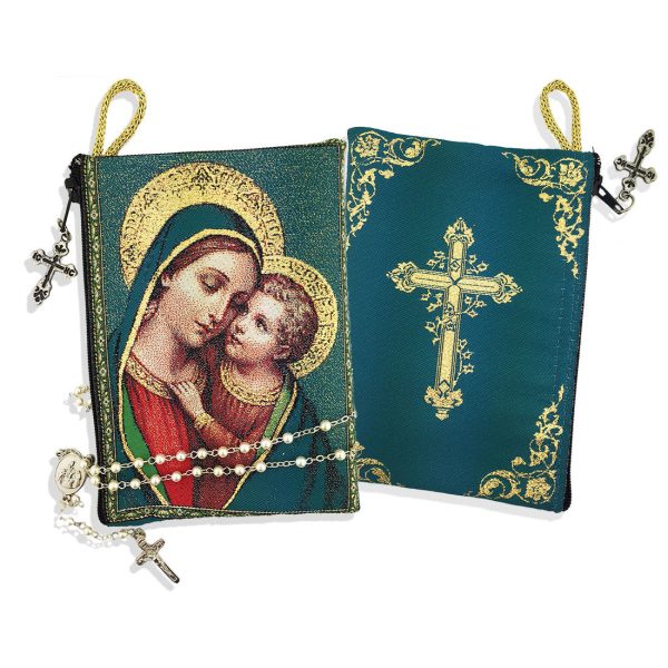 Tapestry Icon Rosary Case 5.5x4  Discount