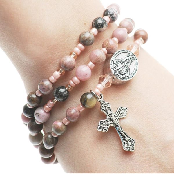 Twistable Simulated Gemstone Rosary Bracelet Online Hot Sale