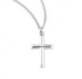 Sterling Silver Angle Edged Cross 18 Inch Chain Cheap