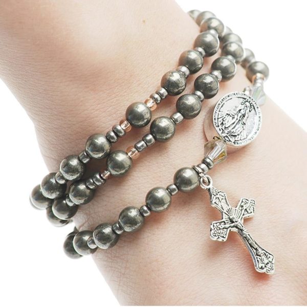 Twistable Simulated Gemstone Rosary Bracelet Online Hot Sale