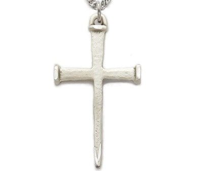 SS Nail Cross 24 Inch Chain on Sale