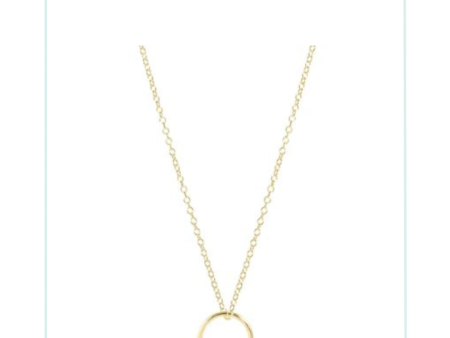 E Newton 16  Halo Gold Charm Necklace Online now