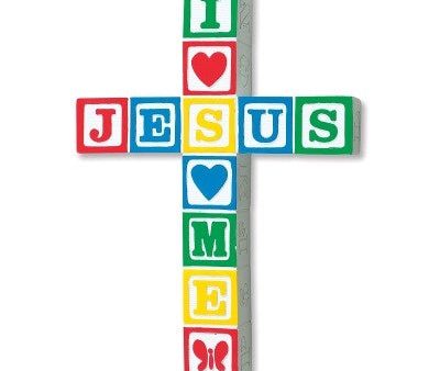 Block Wall Cross Primary Colors For Sale