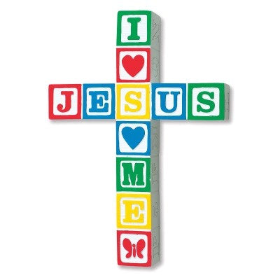 Block Wall Cross Primary Colors For Sale