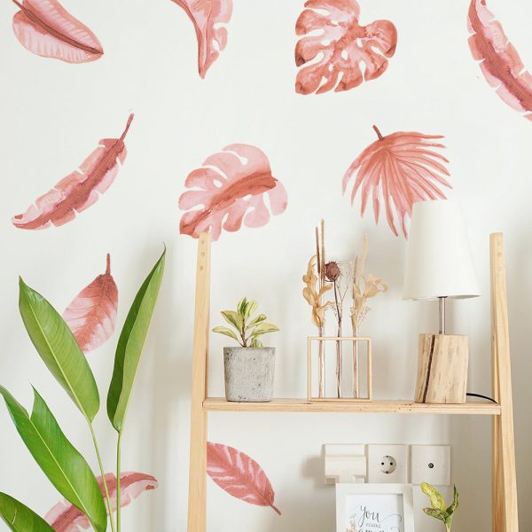 Watercolor Palm Leaf Wall Decals For Sale