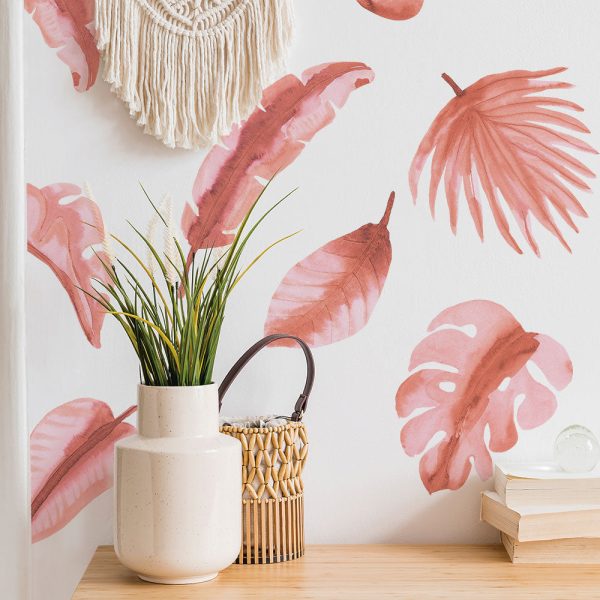 Watercolor Palm Leaf Wall Decals For Sale