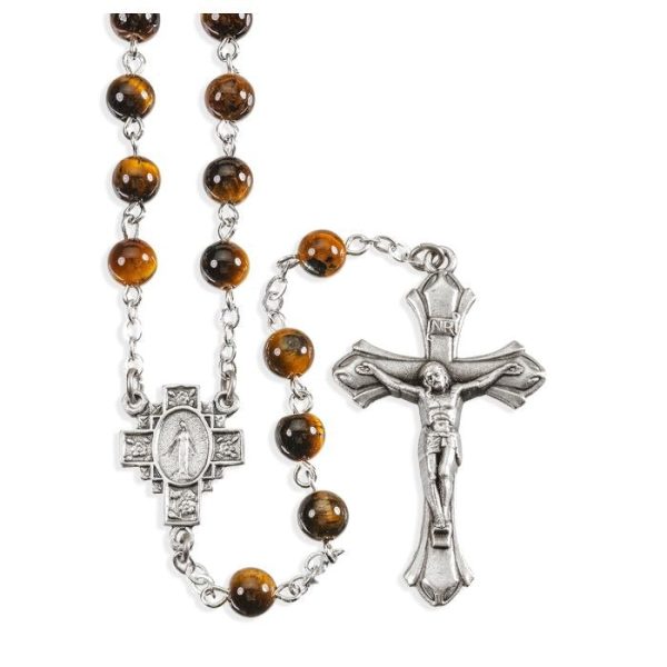 Genuine Tiger Eye Bead Rosary Sale