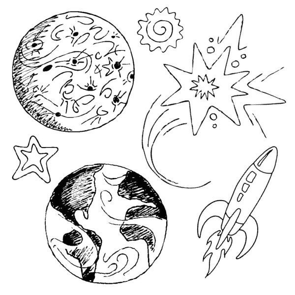 Outer Space Wall Decals Online now