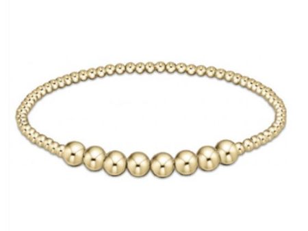 E Newton Classic Beaded Bliss 2.5mm Bead Bracelet - 5mm Gold For Cheap