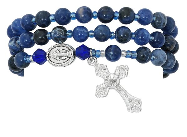 Twistable Simulated Gemstone Rosary Bracelet Online Hot Sale