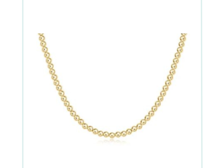 E Newton 15  Choker Classic Gold - 4mm Cheap