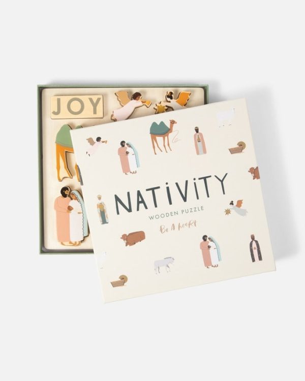 Kid s Nativity Wood Tray Puzzle Online Hot Sale