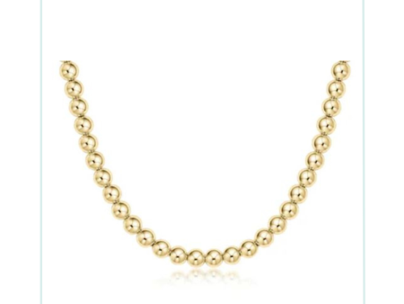 E Newton 15  Choker Classic Gold - 6mm Cheap