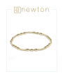 E Newton Harmony Joy Pattern 2mm Bead Bracelet - Gold Supply