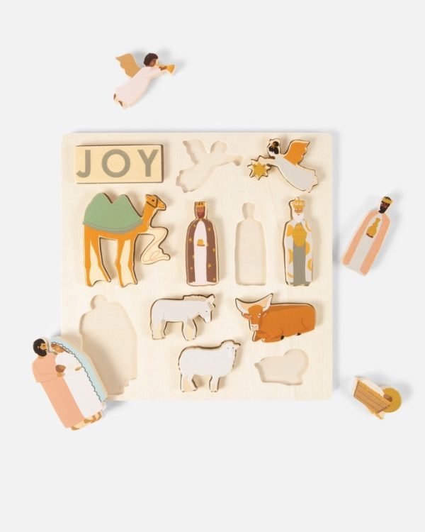 Kid s Nativity Wood Tray Puzzle Online Hot Sale