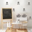 Pirate Skull & Crossbones Removable Wall Decals Cheap