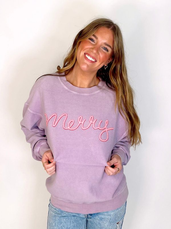 Fa La La La La Corded Sweatshirt Sale