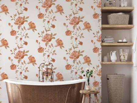 Rambling Rose Peel and Stick Wallpaper By She She Online Hot Sale