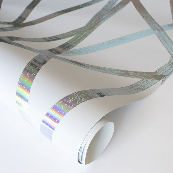 Holographic Intersections Peel and Stick Wallpaper by Genevieve Gorder Online Hot Sale