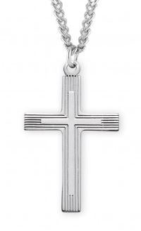 Sterling Silver Cross 24 Inch Chain Discount