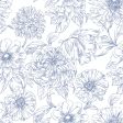 Floral Blooms Peel and Stick Wall Mural Online now