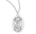 St Michael Small SS Medal 18 Inch Chain For Discount