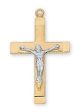 Gold & Sterling Silver Two Tone Crucifix 18 inch Chain Supply