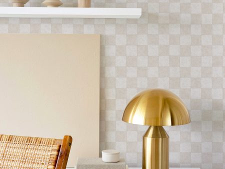 Classic Check Textured Peel and Stick Wallpaper by Jeremiah Brent Online