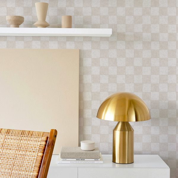 Classic Check Textured Peel and Stick Wallpaper by Jeremiah Brent Online