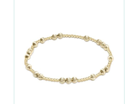 E Newton Hope Unwritten Dignity 4mm Bead Bracelet - Gold on Sale