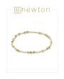 E Newton Hope Unwritten Dignity 4mm Bead Bracelet - Gold on Sale