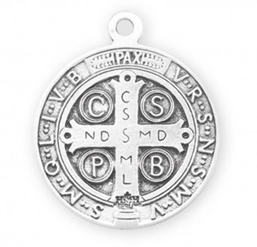 St Benedict SS Medium Round Necklace Cheap